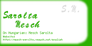 sarolta mesch business card
